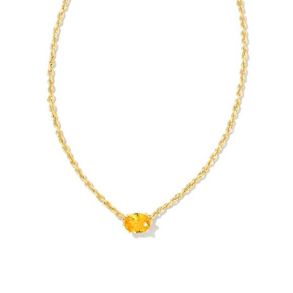 KENDRA SCOTT Jewelry - NEW KENDRA SCOTT women's cailin pendant necklace in golden yellow crystal